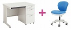 セット品　ピクサ２片袖１０００ＧＹ＋ＭＢチェアＢＬ