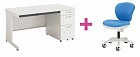 セット品　ピクサ２片袖１４００ＧＹ＋ＭＢチェアＢＬ
