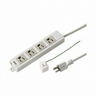 ＯＡタップ　３Ｐ　４個口１０ｍ　マグネット付×２