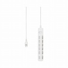 ＯＡタップ　２Ｐ　６個口５ｍ　雷　個別スイッチ×３
