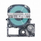 テプラ　ＰＲＯテープ　強粘着透明ラベル６ｍｍ黒文字