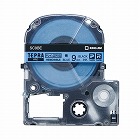 テプラＰＲＯテープ　はがせる　青ラベル黒字　９ｍｍ