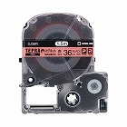 テプラ　ＰＲＯテープ　マグネット赤色３６ｍｍ黒文字
