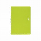 ソフトリングノート　セミＢ５ドットＢ罫　４０枚黄緑