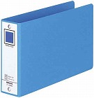リングファイル　Ｂ６横　３３０枚収納　２穴青１０冊
