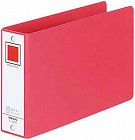リングファイル　Ｂ６横　３３０枚収納　２穴赤１０冊