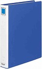 ４穴リングファイル　青　Ａ４縦　背幅５６ｍｍ　４冊