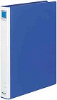 ４穴リングファイル　青　Ａ４縦　背幅４５ｍｍ１２冊