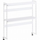 デスク周りデスクラック２段Ｗ８００スノーホワイト