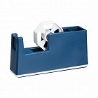 ペンホルダー付きスリムテープカッターネイビー