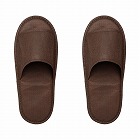 不織布スリッパ　袋入り　ブラウン　１０足入×１０