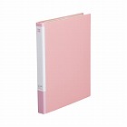名刺ファイル差替式Ａ４縦　３０穴３００名　桃