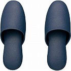 抗菌レザー調ビニールスリッパ　ネイビー　Ｍ