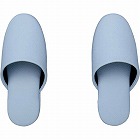 抗菌レザー調ビニールスリッパ子供ライトブルー１０足