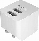 ＡＣ充電器２ポート　合計最大出力２．１Ａ　ホワイト