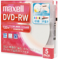 ＤＶＤ‐ＲＷ録画用　２倍速　ＩＪ対応　５枚Ｐ