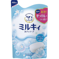 ミルキィボディソープせっけん　詰替　４００ｍｌ×４