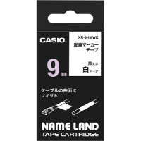 ネームランド　配線マーカーテープ　９ｍｍ　黒文字