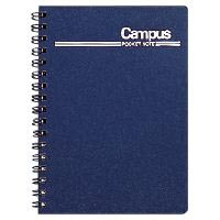 ポケットノートＷリング　Ａ６中横罫６０枚　青１０冊