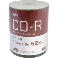 ＣＤ‐Ｒデータ用　５２倍速　ＩＪ対応　１００枚入