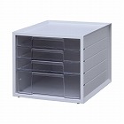 レターケース　ホワイト　浅型３段深型１段