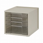 レターケース　ホワイト　浅型３段深型１段