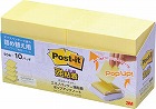 ポップアップ詰替　強粘着　７５×７５　黄　１０冊