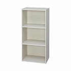 カラーボックスＣＸ‐３　オフホワイト３段