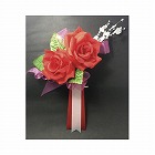 胸章コサージュ　メモリー　レッド×６