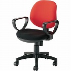 カララチェア　肘付　レッド