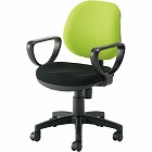 カララチェア　肘付　グリーン