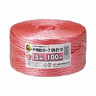 荷造りロープ　５ｍｍ×１００ｍ　赤　６巻