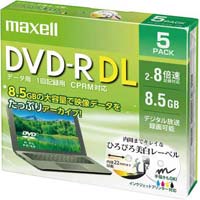 ＤＶＤ‐Ｒデータ用（２層）８倍速　ＩＪ対応　５枚Ｐ