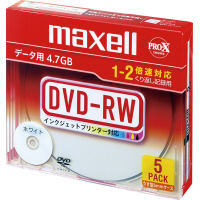 ＤＶＤ‐ＲＷデータ用　２倍速　ＩＪ対応　５枚Ｐ