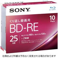 ＢＤ‐ＲＥ録画用　２５ＧＢ　２倍速　１０枚Ｐ