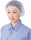 不織布使い捨てヘアキャップ　ホワイト１００枚×５