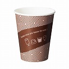 厚紙カップ　カフェ柄　９オンス　５０個入×２０