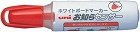 ボードマーカーユニお知らセンサー太字丸芯　赤５本