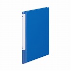 クリヤーブック　Ａ４　縦１０ポケット　青