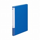 クリヤーブック　Ａ４縦　２０ポケット　青