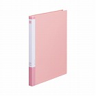 クリヤーブック　Ａ４縦　２０ポケット　桃