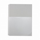 ハーフポケット厚口　Ａ４縦　３０穴　黒　５０枚