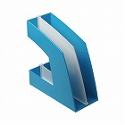 ファイルボックス（仕切板付）Ａ４縦ライトブルー５個