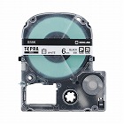 テプラ　ＰＲＯテープ　エコ白色６ｍｍ黒文字　１０個