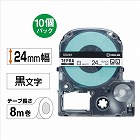 テプラ　ＰＲＯテープ　エコ白色２４ｍｍ黒文字１０個
