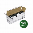 テプラ　ＰＲＯテープ　エコ透明１２ｍｍ黒文字２０個