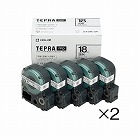 テプラ　ＰＲＯテープ　エコ透明１８ｍｍ黒文字１０個