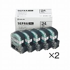 テプラ　ＰＲＯテープ　エコ透明２４ｍｍ黒文字１０個