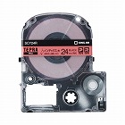 テプラ　ＰＲＯテープ　インデックス赤ラベル　黒文字