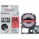 テプラＰＲＯテープ　インデックス赤ラベル黒文字５個